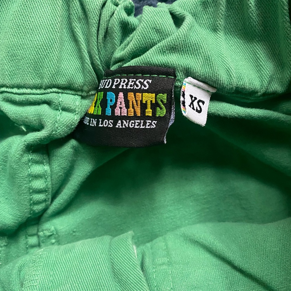 BIG BUD PRESS Trousers in Gross Green! XS like new
